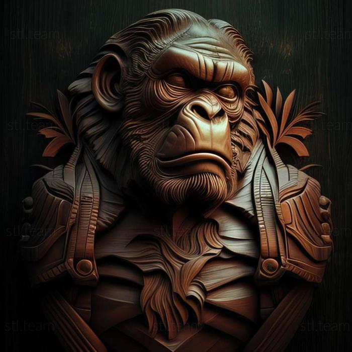 3D model ape (STL)